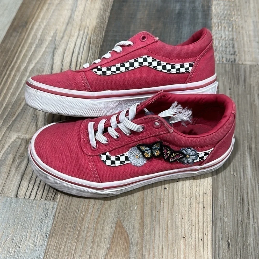 Kids Red checkered vans